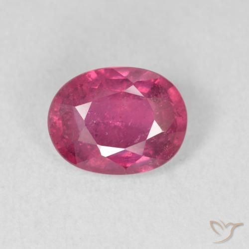 1.68ct Naturale Rosso tendente al rosa Rubino, Ovale, VS-SI