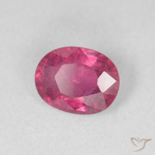 Rubino Rosso tendente al rosa naturale da 1.68 ct, Ovale, VS-SI