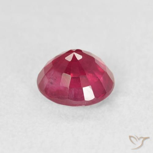 Rubino Rosa rossastra naturale da 1.48 ct, Rotondo, VS-SI