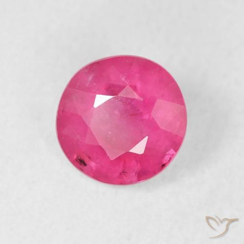 Rubino Magenta intenso naturale da 1.40 ct, Rotondo, VS-SI