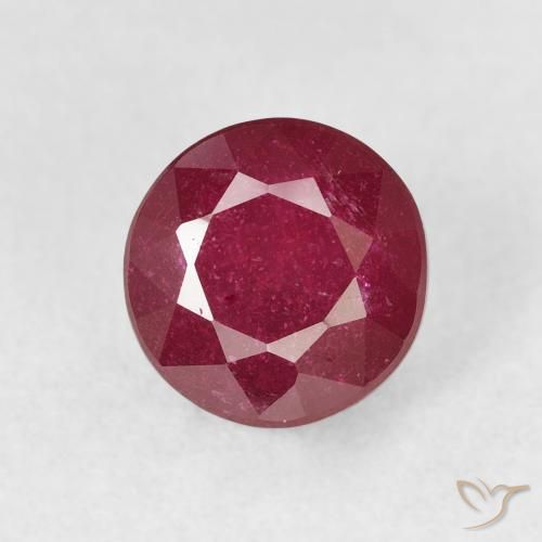 2.33ct Naturale Rosso scuro Rubino, Rotondo, VS-SI