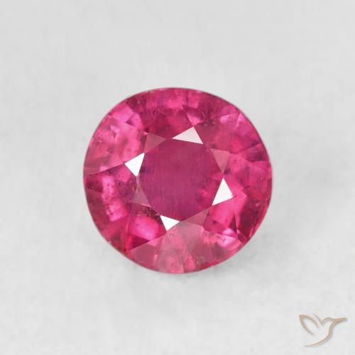 1.72ct Naturale Medium Dark-Pink Rubino, Rotondo, VS-SI