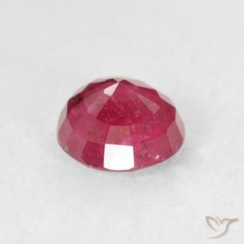 Rubino rosa scuro naturale da 1,49 ct, taglio rotondo, VS-SI
