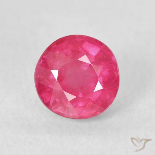 1.79ct Naturale Rosa medio Rubino, Rotondo, VS-SI, Photo A