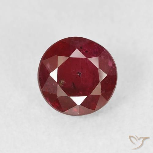 1.36ct Naturale Vino rosso Rubino, Rotondo, VS-SI