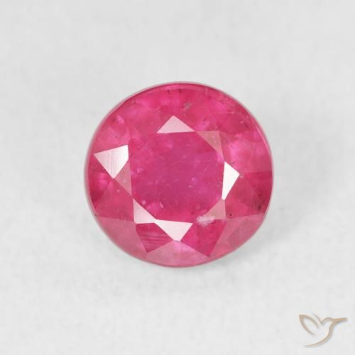 1.60ct Naturale Rosa medio Rubino, Rotondo, VS