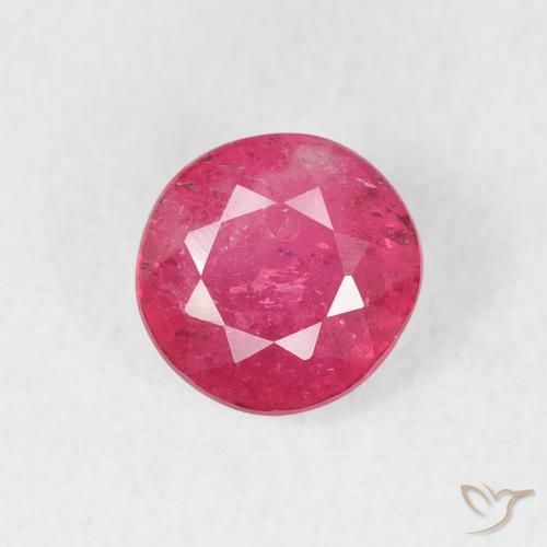 1.18ct Naturale Rosa hot Rubino, Rotondo, VS-SI