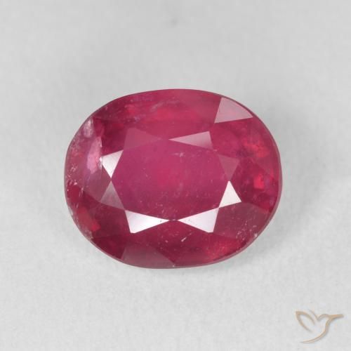 3.36ct Naturale Cremisi Profondo Rubino, Ovale, VS-SI
