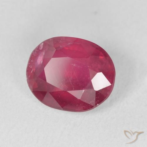 Rubino Cremisi Profondo naturale da 3.36 ct, Ovale, VS-SI