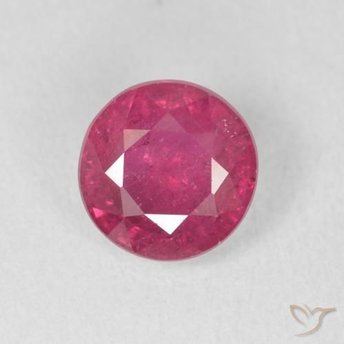 2.18ct Naturale Rosso medio Rubino, Rotondo, VS-SI