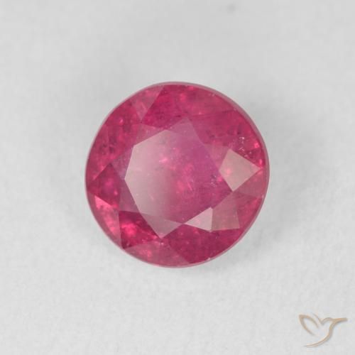 Rubino Rosso medio naturale da 2.18 ct, Rotondo, VS-SI