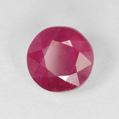 Rubino Rosso medio naturale da 3.37 ct, Rotondo, VS-SI
