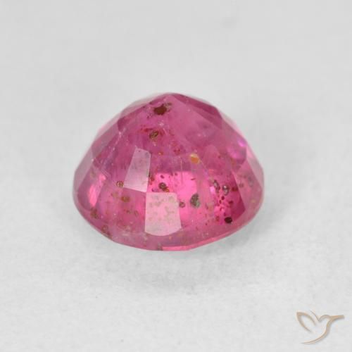 Rubino Rosa rossastra naturale da 3.19 ct, Rotondo, VS-SI