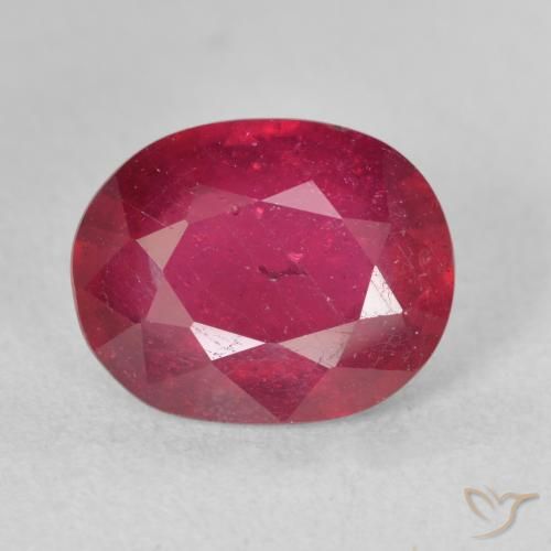 3.60ct Naturale marmellata rossa Rubino, Ovale, VS-SI