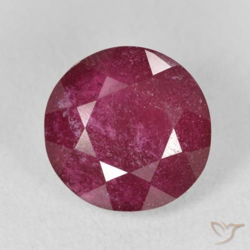 6.04ct Naturale Rosso scuro Rubino, Rotondo, VS-SI