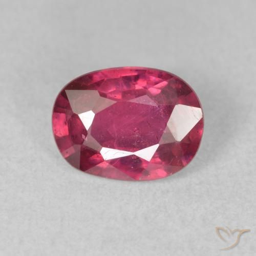 1.65ct Naturale Rosso tendente al rosa Rubino, Ovale, VS-SI