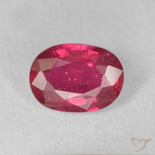 1.73ct Naturale Rosso tendente al rosa Rubino, Ovale, VS-SI