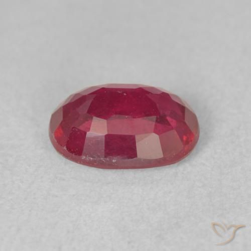Rubino Rosso tendente al rosa naturale da 1.73 ct, Ovale, VS-SI