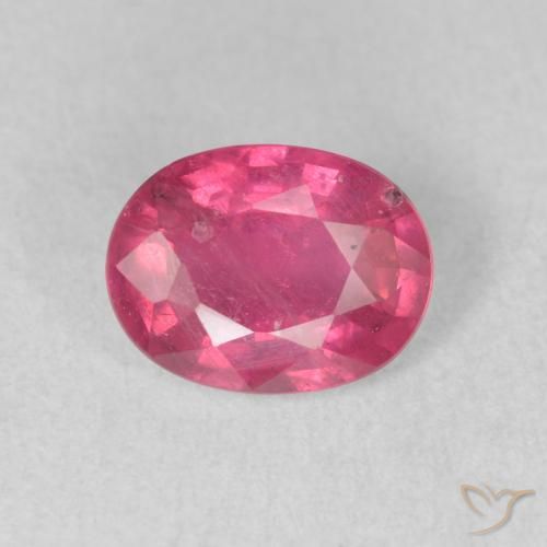 1.71ct Naturale Rosso tendente al rosa Rubino, Ovale, VS-SI