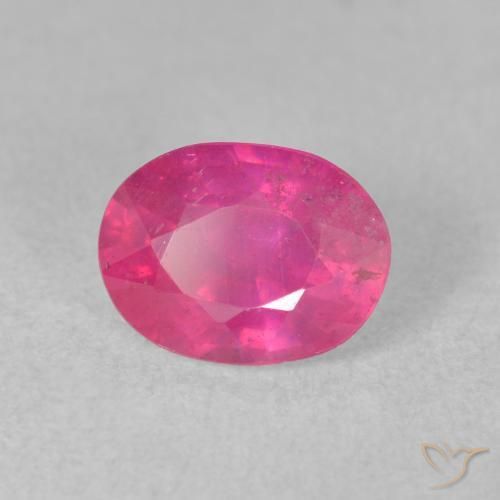 Rubino Rosa hot naturale da 1.76 ct, Ovale, VS-SI