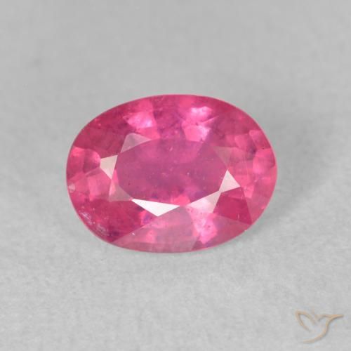 Rubino Rosa medio naturale da 1.76 ct, Ovale, VS-SI