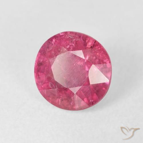 Rubino Rosa rossastra naturale da 1.95 ct, Rotondo, VS-SI