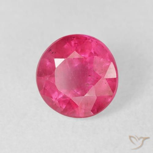 Rubino Rosso tendente al rosa naturale da 1.92 ct, Rotondo, VS-SI