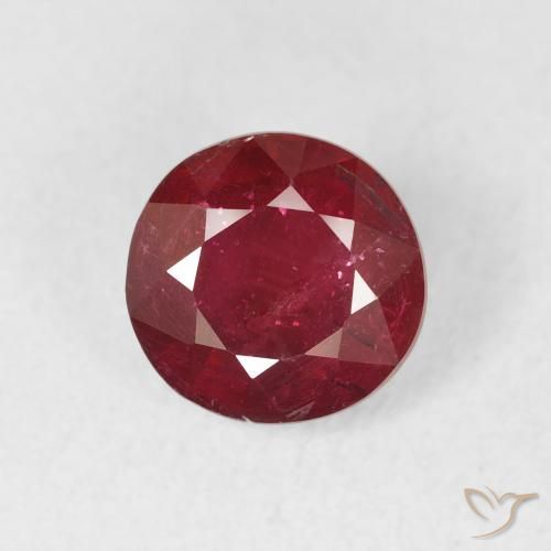 1.74ct Naturale Rosso brillante Rubino, Rotondo, VS-SI