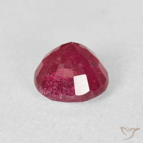 Rubino Rosa rossastra naturale da 1.51 ct, Rotondo, VS-SI