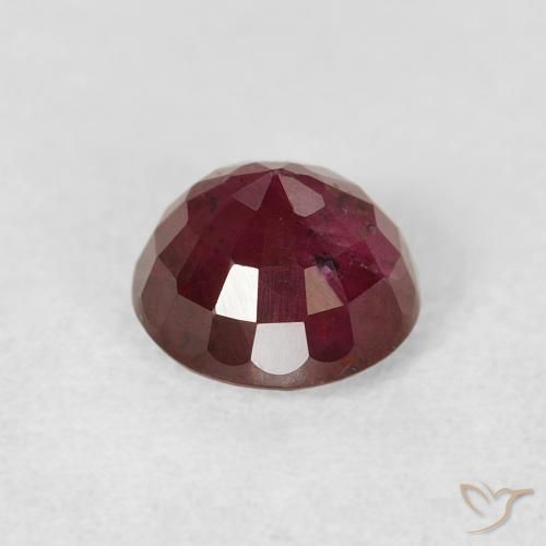 Rubino Rosso brillante naturale da 1.14 ct, Rotondo, VS-SI