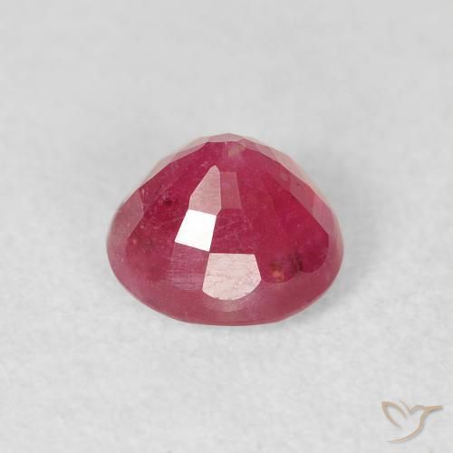 Rubino Rosa rossastra naturale da 1.40 ct, Rotondo, VS-SI