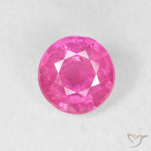 0.98ct Naturale Rosa hot Rubino, Rotondo, VS-SI