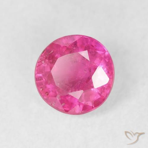 Rubino Magenta intenso naturale da 1.16 ct, Rotondo, VS-SI