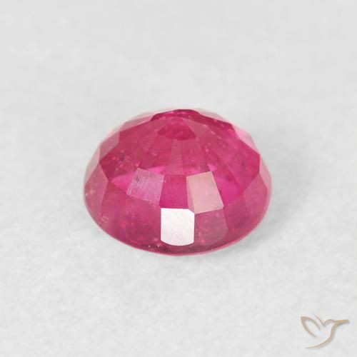 Rubino Magenta intenso naturale da 1.16 ct, Rotondo, VS-SI