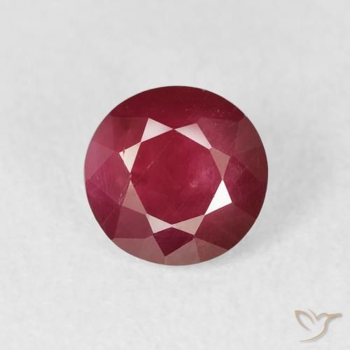 1.63ct Naturale Sangue rosso Rubino, Rotondo, VS-SI