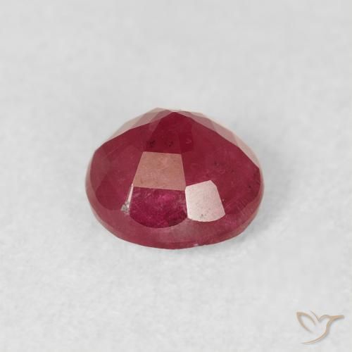 Rubino Rosa rossastra naturale da 1.09 ct, Rotondo, VS-SI