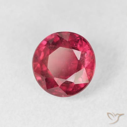 Rubino Rosso medio naturale da 1.36 ct, Rotondo, VS-SI