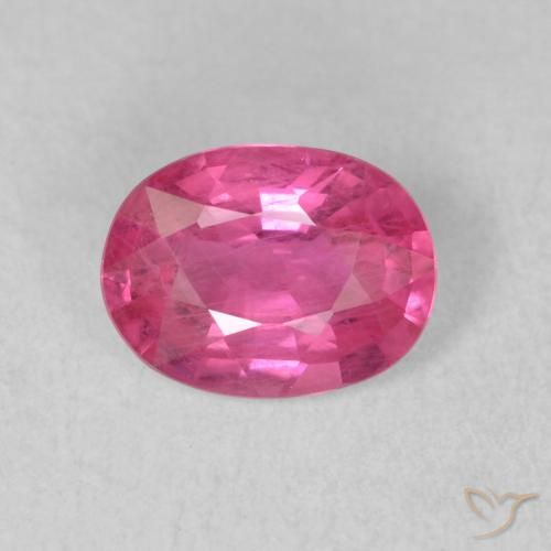 1.50ct Naturale Rosa rossastra Rubino, Ovale, VS-SI