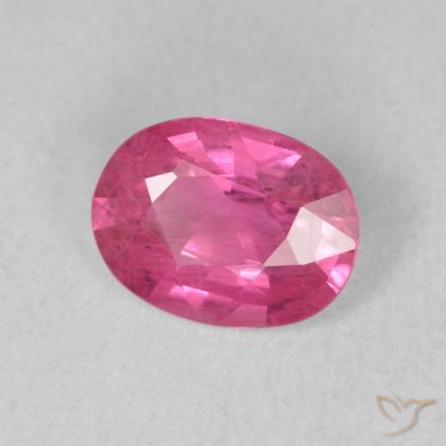 Rubino Rosa rossastra naturale da 1.50 ct, Ovale, VS-SI