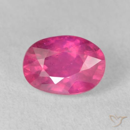 2.20ct Naturale Medium Dark-Pink Rubino, Ovale, VS-SI