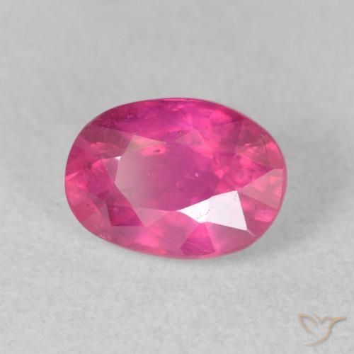 Rubino Medium Dark-Pink naturale da 2.20 ct, Ovale, VS-SI