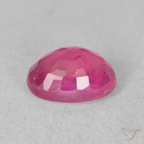 Rubino Medium Dark-Pink naturale da 2.20 ct, Ovale, VS-SI