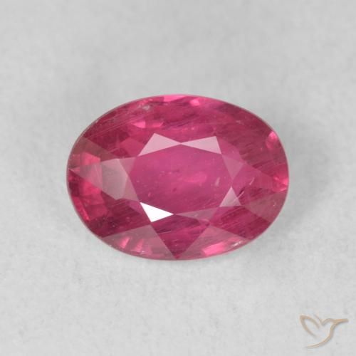 1.56ct Naturale Rosa scuro Rubino, Ovale, VS-SI