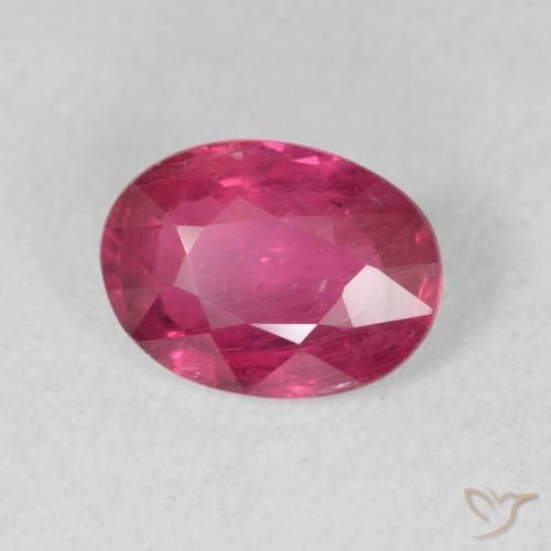 Rubino Rosa scuro naturale da 1.56 ct, Ovale, VS-SI