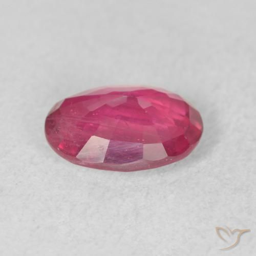 Rubino Rosa scuro naturale da 1.56 ct, Ovale, VS-SI