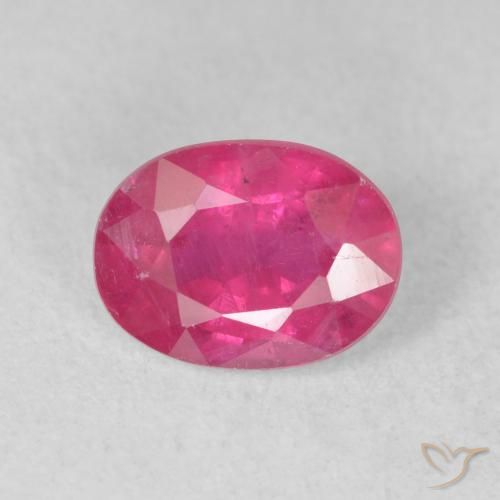 1.78ct Naturale Rosso tendente al rosa Rubino, Ovale, VS-SI