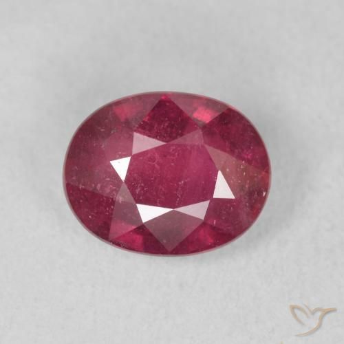 1.78ct Naturale Cremisi Profondo Rubino, Ovale, VS-SI