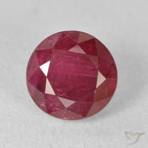 2.74ct Naturale marmellata rossa Rubino, Rotondo, VS-SI