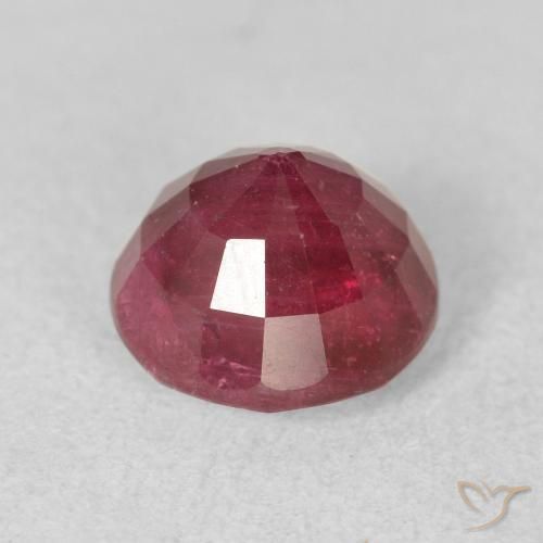 Rubino marmellata rossa naturale da 2.74 ct, Rotondo, VS-SI