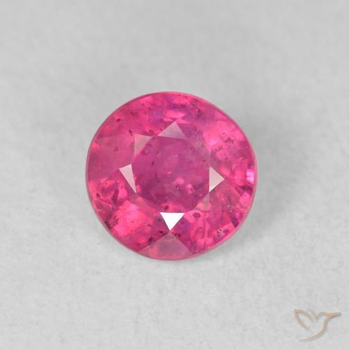 1.18ct Naturale Rosa hot Rubino, Rotondo, VS-SI
